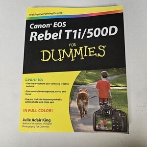 Canon EOS‎ Rebel T1i/500D For Dummies Book